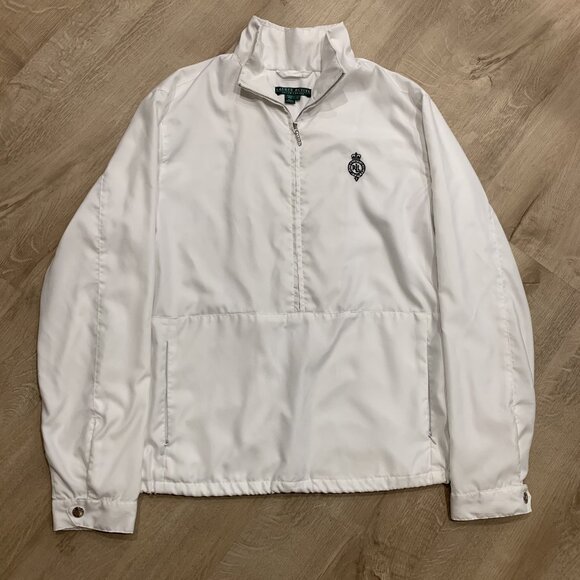 Lauren Active Ralph Lauren Embroidered Crest Windbreaker Jacket Women's Large L - Picture 1 of 8